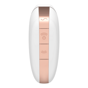 STIMOLATORE CLITORIDE - SATISFYER CONNECT - LOVE TRIANGLE - WHITE / GOLD - immagine 3