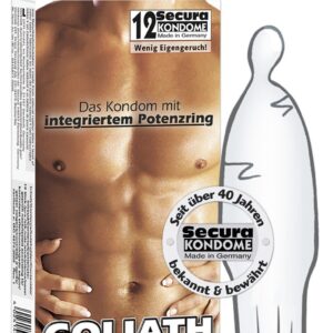 PROFILATTICI CON ANELLO FALLICO INTEGRATO SECURA "GOLIATH" - 12 PEZZI - immagine 1