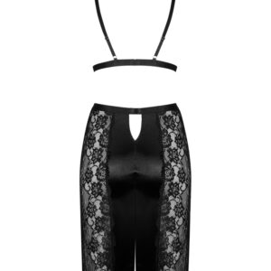 Set reggiseno e gonna nero Blanita di Obsessive - immagine 4