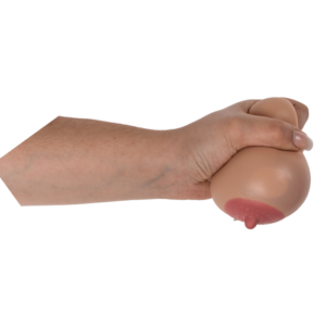 Palla antistress in plastica, Tetta XL, ca. 9 cm, ca. 245 g, 12 pz. per display - immagine 1