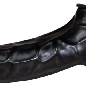 GUAINA FALLICA IN LATEX "BE BIZARRE" NERO - immagine 3