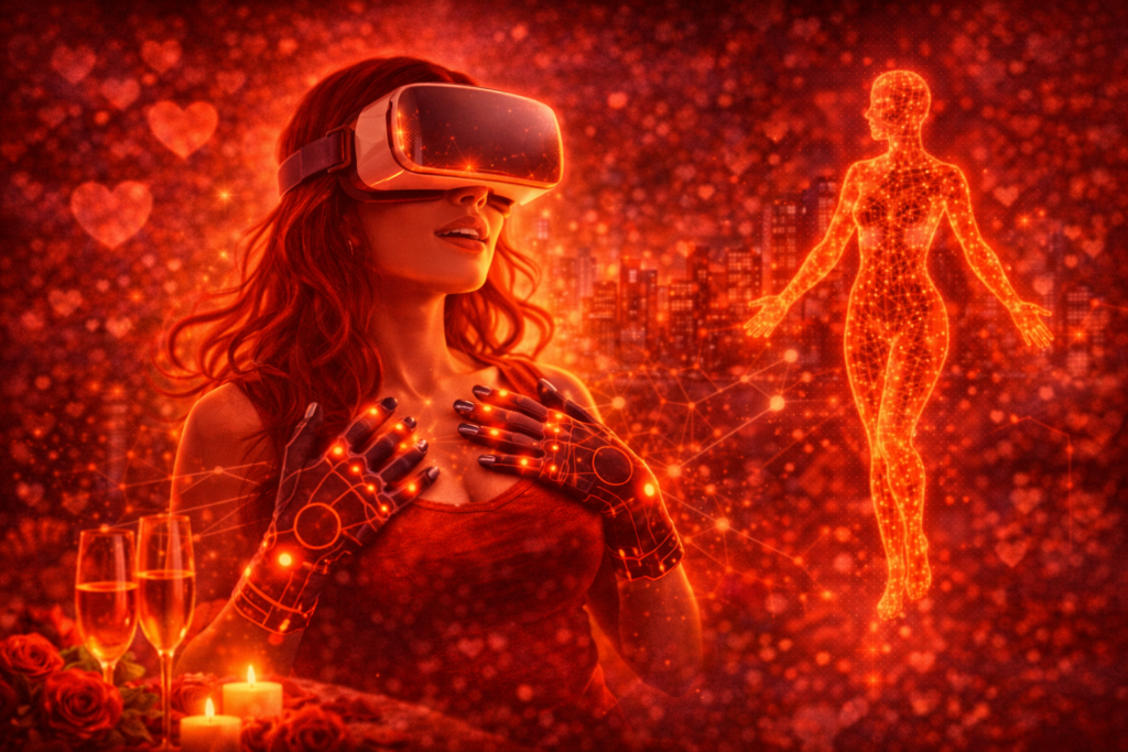 L'unione tra realtà virtuale (VR) e tecnologia aptica.
